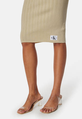Woven Label Sweater Dress