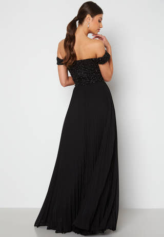 Evening Dress With Pleated Skirt