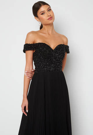 Evening Dress With Pleated Skirt