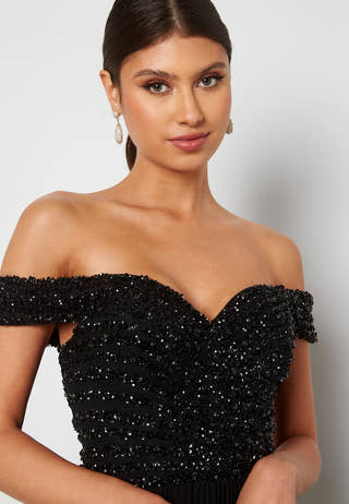 Evening Dress With Pleated Skirt