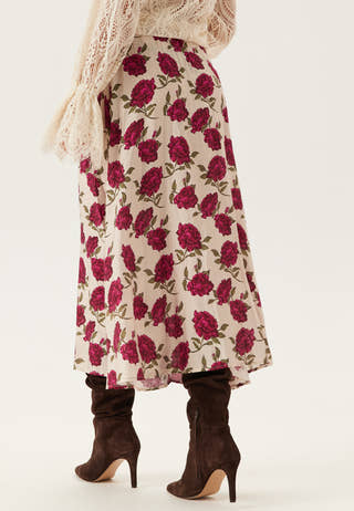 Printed Midi Skirt