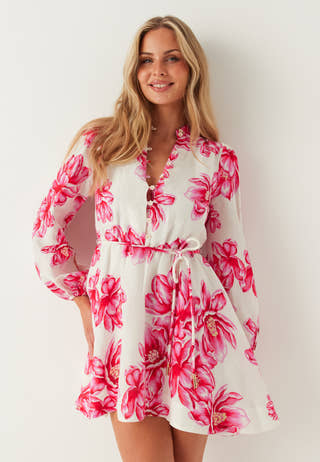 Annalise Fluted Mini Dress