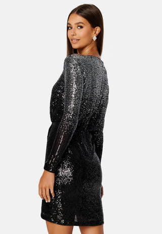Juniper Sequin Wrap Mini Dress