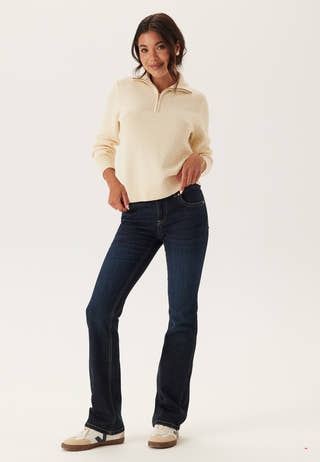 Cotton Textured Half-zip