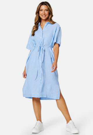 Relaxed Linen Shirt Dress