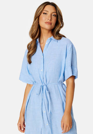 Relaxed Linen Shirt Dress