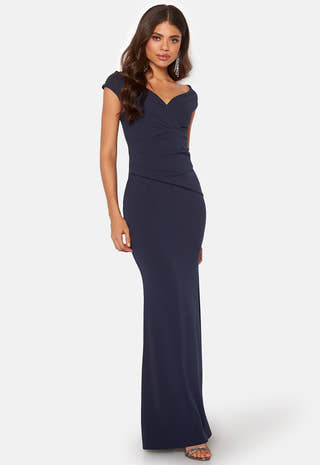 Bardot Pleat Maxi Dress