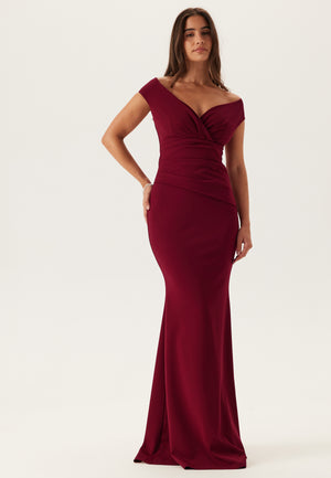 Bardot Pleat Maxi Dress