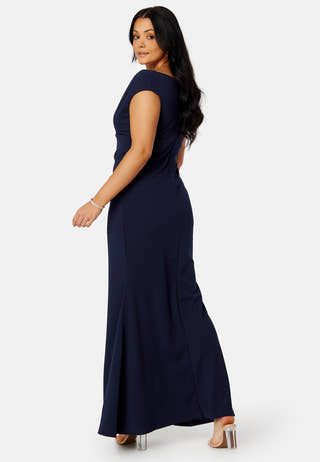 Bardot Pleat Maxi Dress