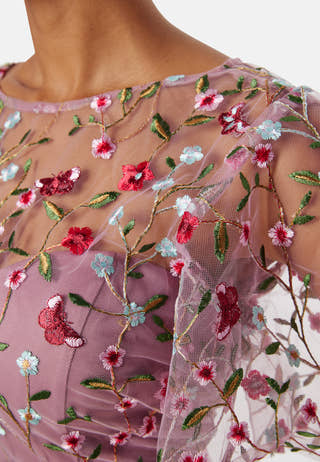 Embroidered Bodice Flutter Max