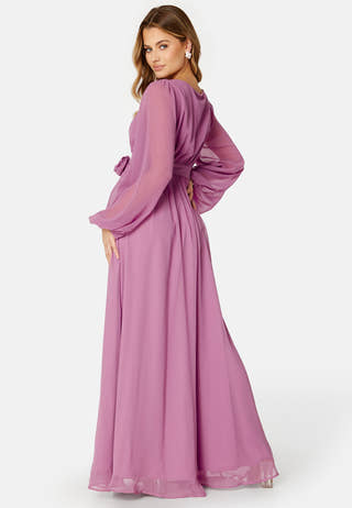 Long Sleeve Chiffon Dress