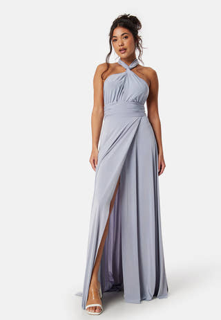 Multi Tie Maxi Dress Split