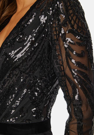 Sequin Bodice Jumpsuit
