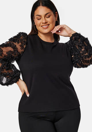 Mesh Sleeve Top