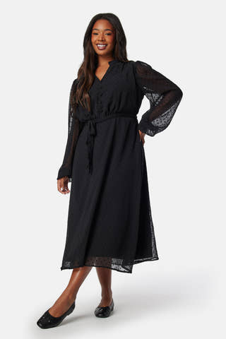 Dotted Button Dress
