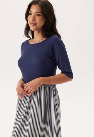 Fabric Mix Dress