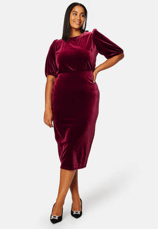 Irse Velvet Midi Dress
