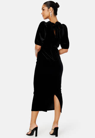 Irse Velvet Midi Dress