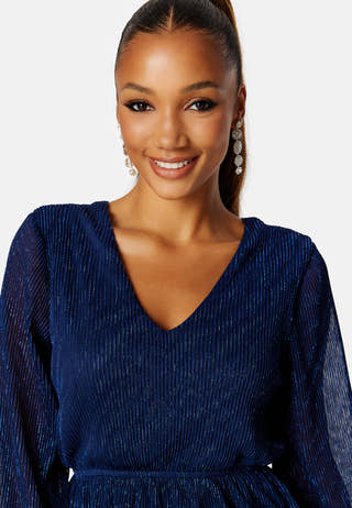 Jassie Pleated Sparkling Dress