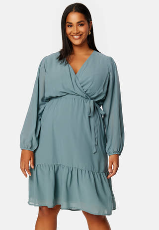 Linn midi Long Sleeve Dress