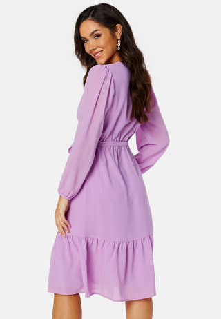 Linn midi Long Sleeve Dress