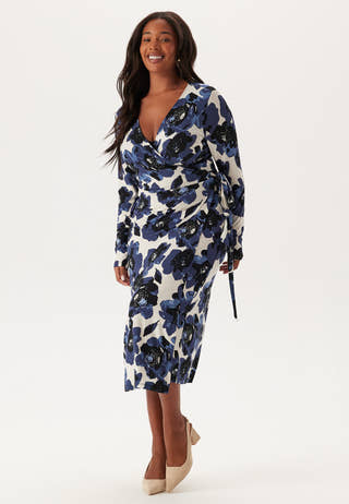 Long Sleeve Wrap Dress