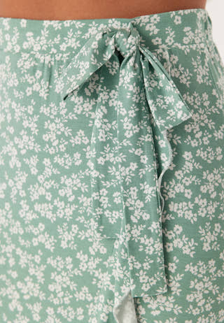 Frill Wrap Skirt
