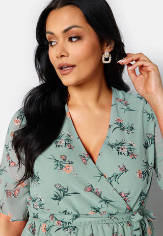 Wendy fake wrap dress
