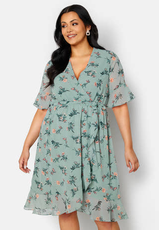 Wendy fake wrap dress