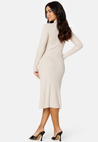 Yazmin fine knitted rib dress