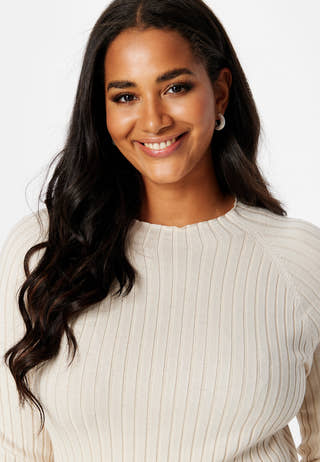 Yazmin fine knitted rib dress