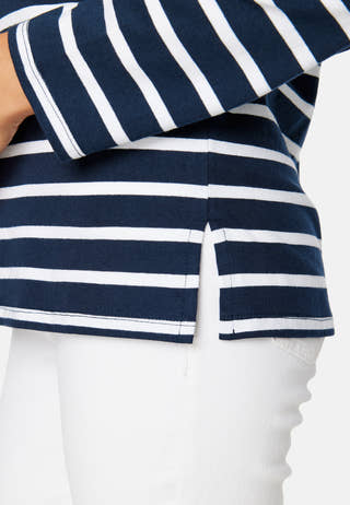 Yulia striped top