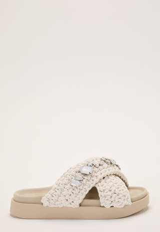 Slipper Woven Stones