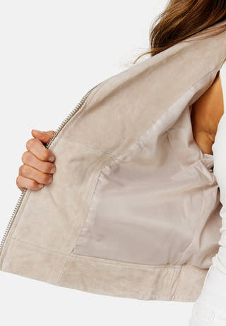 Andrea Suede Biker Jacket