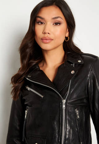 Rachel Leather Biker