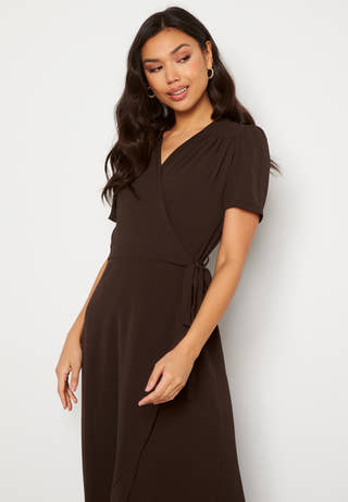 Short Sleeve Wrap Dress
