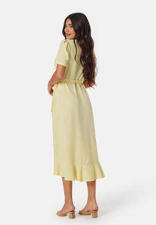 Short Sleeve Wrap Dress