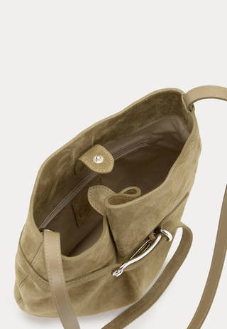 Belted Bucket Bag