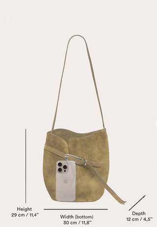 Belted Bucket Bag