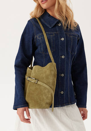Belted Bucket Bag