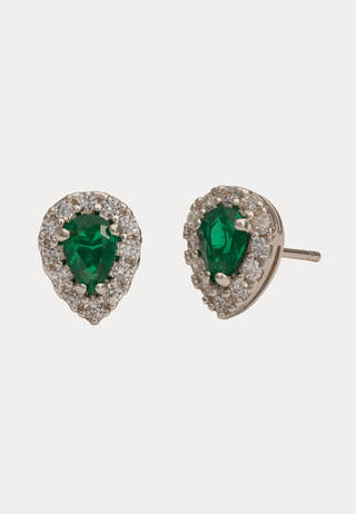 Bianca Earrings - Emerald