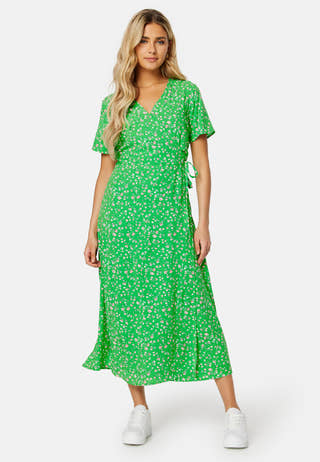 Ema Elise Long Wrap Dress