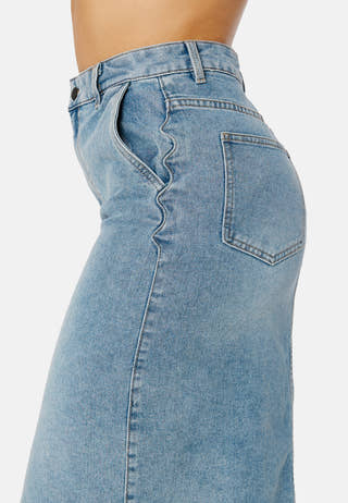 Jalour HW Denim Skirt