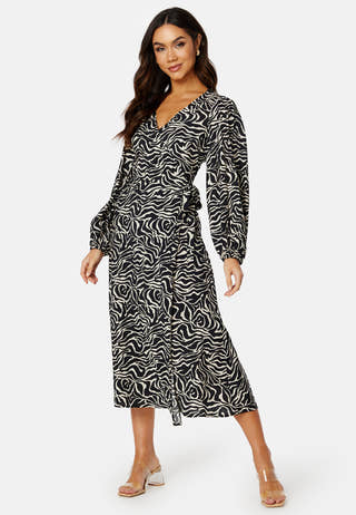 Leonora Wrap Midi Dress