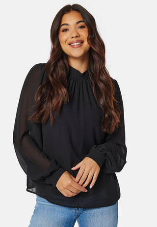 Mila L/S High Neck Top