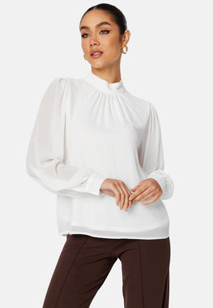 Mila L/S High Neck Top