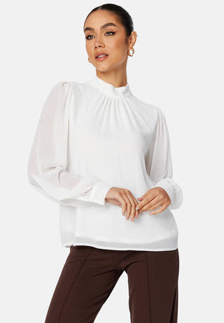 Mila L/S High Neck Top