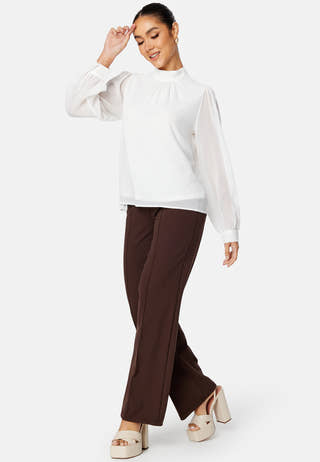 Mila L/S High Neck Top
