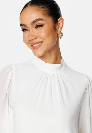 Mila L/S High Neck Top