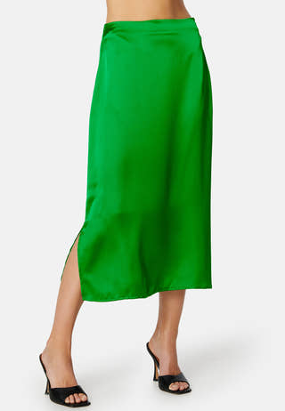 Naya HW Sateen Midi Skirt